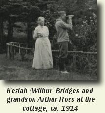 Keziah Wilburg Bridges and grandson Arthur Ross in 1914